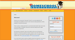 Desktop Screenshot of myhomeschooltranscripts.com