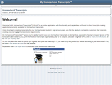 Tablet Screenshot of myhomeschooltranscripts.com